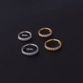 thumbnail image 5 of Pendientes de aro para la nariz con forma de espiral de 1,2 mm, de acero inoxidable puro, con circonitas, sin costuras y bucle cerrado, 5 of 5