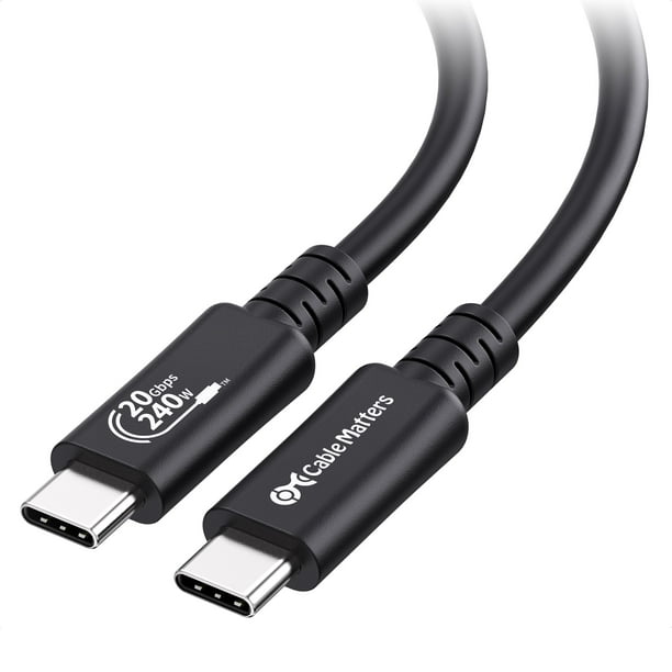 Cable USB4 Matters USB 4 de 20 Gbps, USB 4, 2 m, Thunderbolt 4
