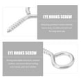 thumbnail image 5 of 10pcs Anti-rust Self Tapping Eye Screw Hooks Eye Bolts Eye Hooks for Wood, 5 of 6