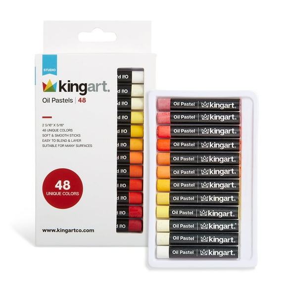 KINGART® Oil Pastels Set, 48 Unique Colors