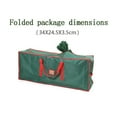 thumbnail image 4 of Christmas Tree Storage Bag, Christmas Tree Cover, Heavy-Duty, Water-Resistant Fabric + Zipper Closure, Red/Green Color, For Christmas Trees, Protects Against Dust and Damage, Tree Tote, Holiday Stora, 4 of 8