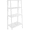 White, variant on vidaXL Bookshelf Ladder Bookcase Plant Display Shelving Unit 4 Tiers Metal