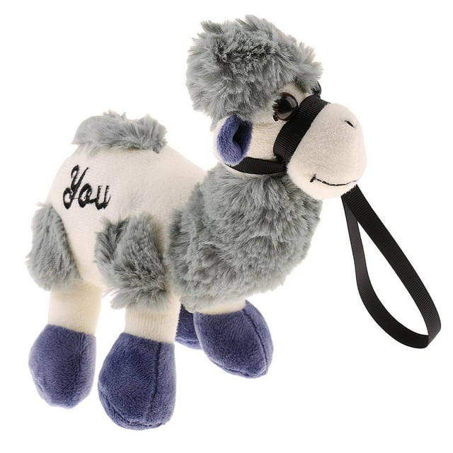 Peluche suave de alpaca, animal de peluche, regalo para bebés y niños. Estilo 4-azul