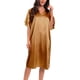 thumbnail image 1 of Conjunto de pijama de seda para mujer, corte holgado, diseño asimétrico, cinturón para atar, color liso, ropa de estar por casa para todas las estaciones, 1 of 4