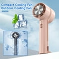 Kinaerty Air Conditioner Fan Handheld Cooling Fan Speed Adjustable Low