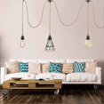 thumbnail image 4 of 6.8M 2-Conductor Linen Electric Cable, with E26/E27 Socket (3 sockets) and Dimmable Switch, for DIY Lamp (without bulb), 4 of 5