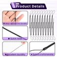thumbnail image 3 of shiyou-20PCS Pen Leash for Clipboard - Anti-Lose Elastic Tether, Plastic Retractable Coil Strap, Stylus Lanyard for Touchscreen, Clipboard Pen Leash & Coil Set, 3 of 4
