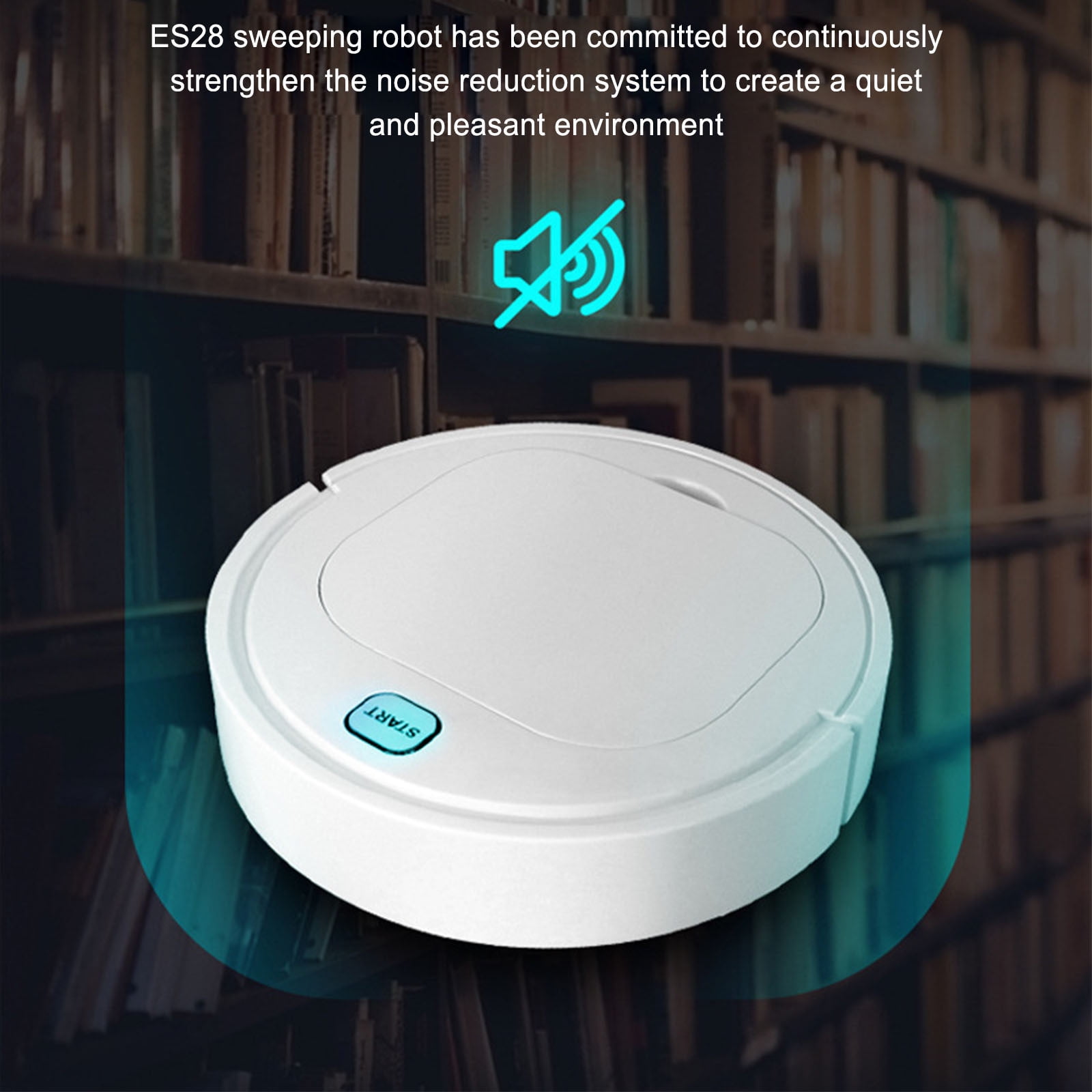 3-in-1 Robot Vacuum Cleaner with Mop - 1200Pa Suction, 90-Minute Battery, Low Noise for Hardwood/Carpet