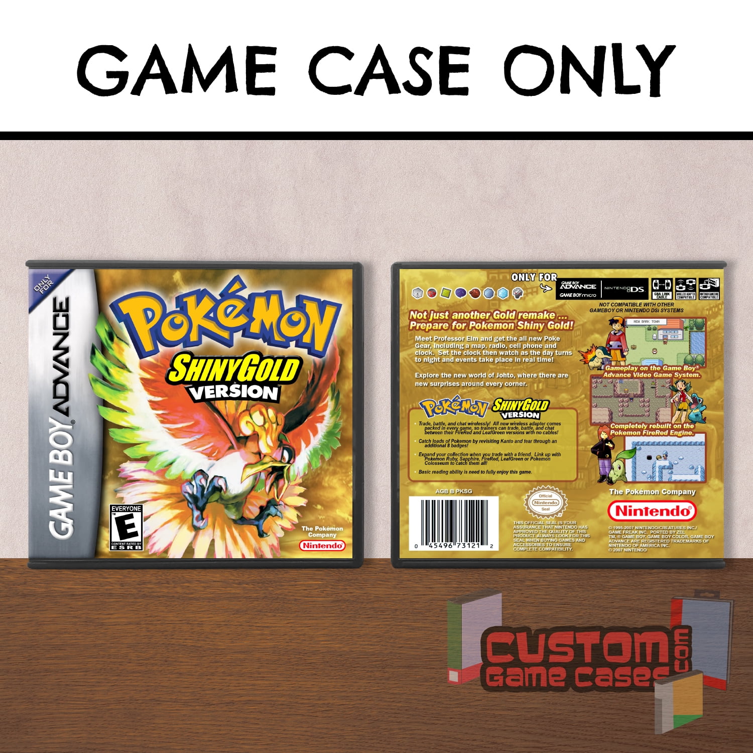 Pokémon Shiny Gold Version GBA gameboy Advance Fan Made 