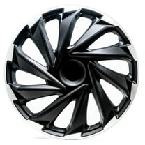 Alpena 16" Misano Wheel Covers, Silver & Black, set of 4