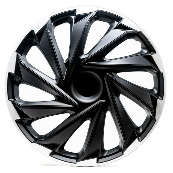 Alpena 16" Misano Wheel Covers, Silver & Black, set of 4