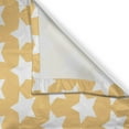 thumbnail image 3 of Ambesonne Yellow and White Kitchen Curtains, Retro Stars, 55"x39", Apricot Cream, 3 of 3