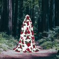 thumbnail image 5 of Honeii Rose Flowers Print Poncho Cape, Cloak Coat, Snuggly Hooded Wearable Blanket, Hooded Cape For Teenagers,Halloween Costumes-Large, 5 of 7