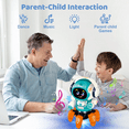 thumbnail image 2 of Robot Toy for Kids,Smart Electronic Walking Dancing Robot Toys with Flashing Lights and Music,Toddler Toys for Birthday Christmas for 3+ Boys Girls,Orange, 2 of 7