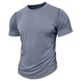 thumbnail image 1 of ameIAEA Men's Workout Gym Shirts Short Sleeve Crewneck Running Athletic Tee Shirt Solid Color Basic Tops, 1 of 4