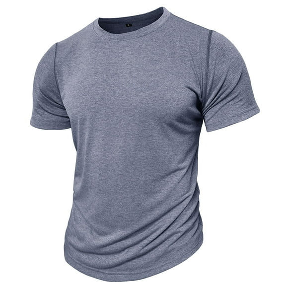 cfhntfmh T Shirt for Men Short Sleeve Crew Neck Slim T-Shirt Casual Summer Tshirt Classic Solid Color Basic Tee Shirt