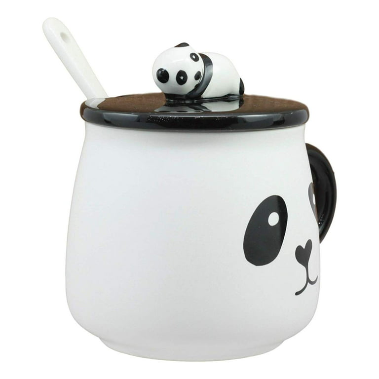 Adorable Sleeping Giant Panda Bear Green Ceramic Coffee Tea Beverage Mug  Drink Cup With Spoon And Matching Lid nap Time Is My Happy Hour' Pandas  Deco