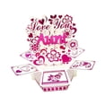 thumbnail image 3 of HILABEE Greeting Card PopUp Card for Mother Day Valentines Day Party Flower Heart Decorative Cardboard Invitation Unique Craft Suitable for Gift Giving Home S Aunt, 3 of 8