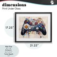 thumbnail image 4 of Stupell Industries Contemporary Joystick Journeys Controller Duo Black Framed Print Under Glass, 21 x 17, by Lazar Studio, 4 of 8