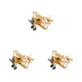 thumbnail image 4 of Bearachild Decoración de avión de Metal, miniatura única de pisos para oficina o , modelo de hierro, barras amarillas Type1 NO1, 4 of 6