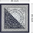thumbnail image 6 of 35'' Satin Head Scarf for Women, 4PCS Large Square Hair Scarf Silk Bandana Scarf for Hair Wrapping at Night, 6 of 8