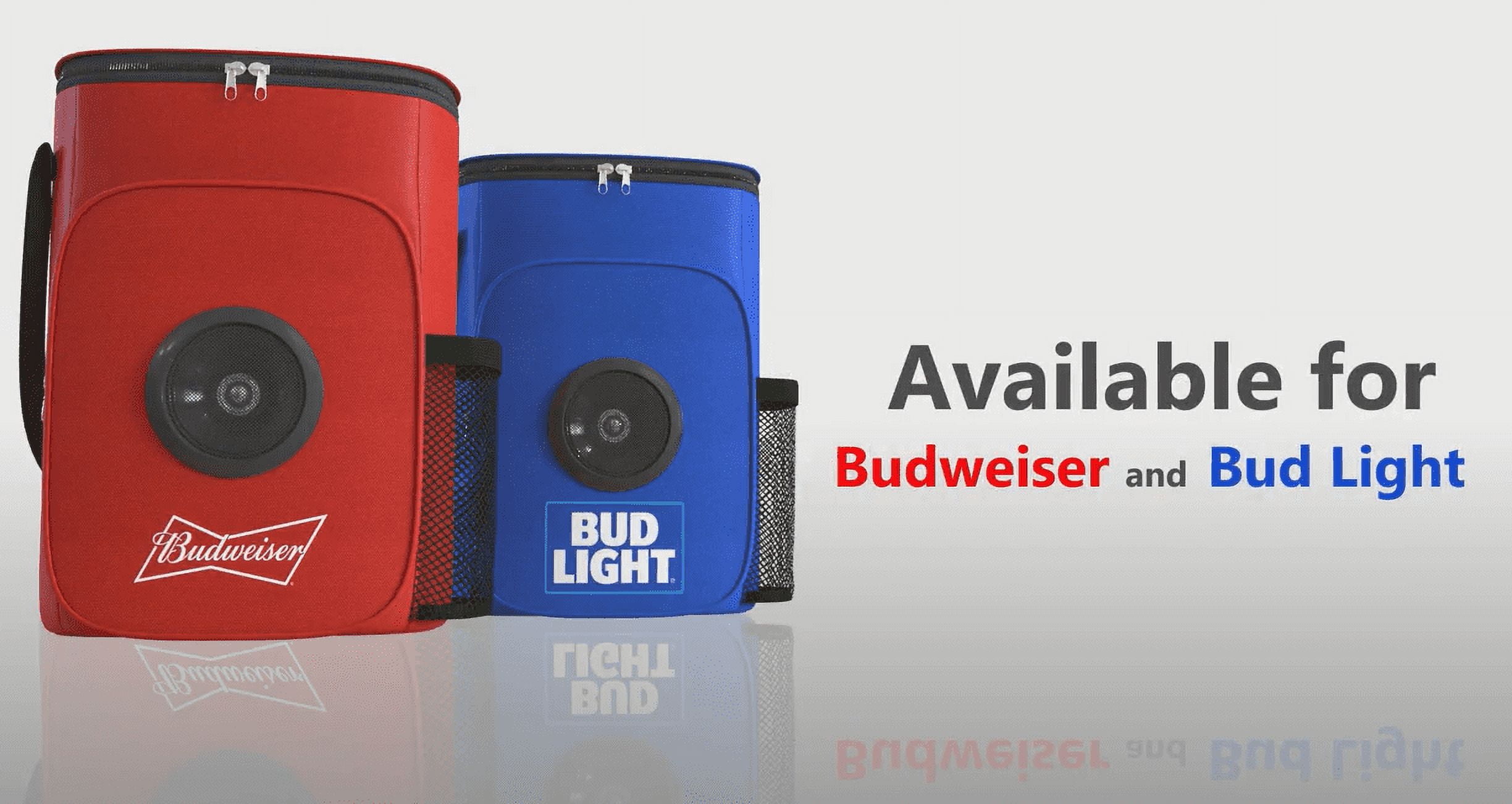  Budweiser Soft Can Shape Speaker Backpack Cooler Bluetooth  Portable Travel Cooler with Built in Speaker Wireless Speaker Cool Ice Pack  Cold Beer Stereo for Apple iPhone, Samsung Galaxy : Electronics