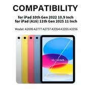 Kenke iPad (A16) 11th Generation 11 inch 2025 Keyboard Case,Case for iPad 10th Generation 10.9 inch 2022 Bluetooth Detachable -with Pencil Holder - Flip Stand Case - Keyboard Case, Pink