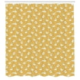 thumbnail image 3 of Ambesonne Bunny Shower Curtain, Countryside Animals Flowers, 69"Wx70"L, Mustard Seafoam White, 3 of 3