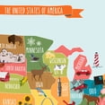 thumbnail image 2 of USA Map Vinyl Wall Sticker - Medium 52.5-Inch w x 34-Inch h, 2 of 3