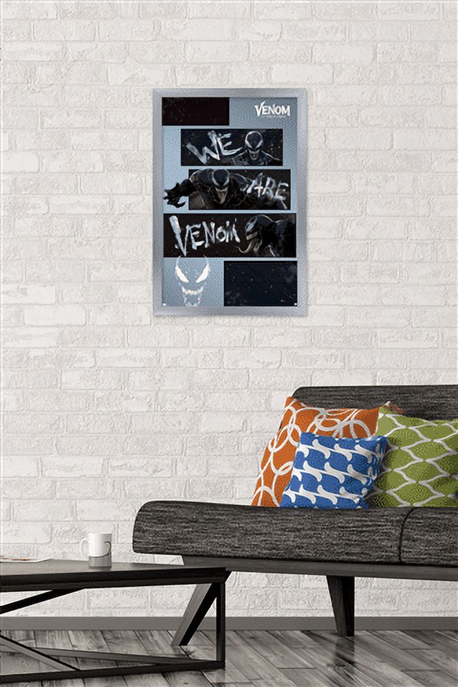 Marvel Venom: Let There be Carnage - We Are Venom Bars Wall Poster, 14.725" x 22.375", Framed