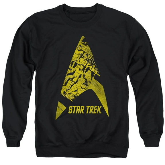 Star Trek Delta Crew Adult Crewneck Sweatshirt Black