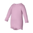 thumbnail image 2 of Rabbit Skins Infant Baby Girl's Long Sleeve Baby Rib Bodysuit, Style 4411, 2 of 3