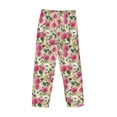 thumbnail image 5 of Goofa Rose Flowers Printed Soft Pajama Pants for Men, Wide Leg Comfy Casual Lounge Yoga Pants-Medium, 5 of 9