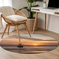 thumbnail image 4 of Round Rug 3.3Ft Washable Non-Slip, Summer Sunets Circle Area Rugs for Living Room Bedroom, Coastal Beach Sailing Boats Oceans Indoor Floor Mats Carpet Runner for Home Decor Aesthetic, 4 of 8