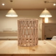 thumbnail image 4 of Peggybuy Paper Rope Lamp Shade Pendant Light Shade Tabletop Lamp Shade for Hanging Lamp, 4 of 9