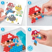 Aquabeads Super Mario Creation Cube, Complete Arts & Crafts Bead Kit for Children - make your favorite Mario characters with over 2500 beads