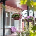 thumbnail image 2 of RichLink 3 Pack Hanging Flowerpot for Outdoor Plants Hanging Baskets with Rustproof Chain,12in, 2 of 9