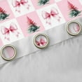 thumbnail image 4 of Feelyou Green Christmas Tree Black Out Curtains, Bowknot Plaid Buffalo Curtains Pack of 2 (42x63 Each), Teens Boys Girls Kids Bedroom Curtains, Blackout Curtains Home Decor, 4 of 6
