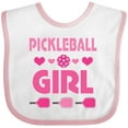 thumbnail image 3 of Inktastic Pickleball Girl Girls Baby Bib, 3 of 4