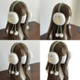 thumbnail image 2 of RUISINERY Novelty Plush EarMuffs for Women and Kids Ear Warmer Funny Eyes Lips Furry Headband for Christmas New Year Gifts, 2 of 9