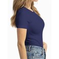 thumbnail image 6 of Short Sleeve Shirts for Women Basic Women' T-Shirts Trendy Stretchy Lightweight Summer Casual Tops, 6 of 6