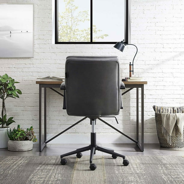 Bennett Industrial Style Writing Desk with Metal Frame