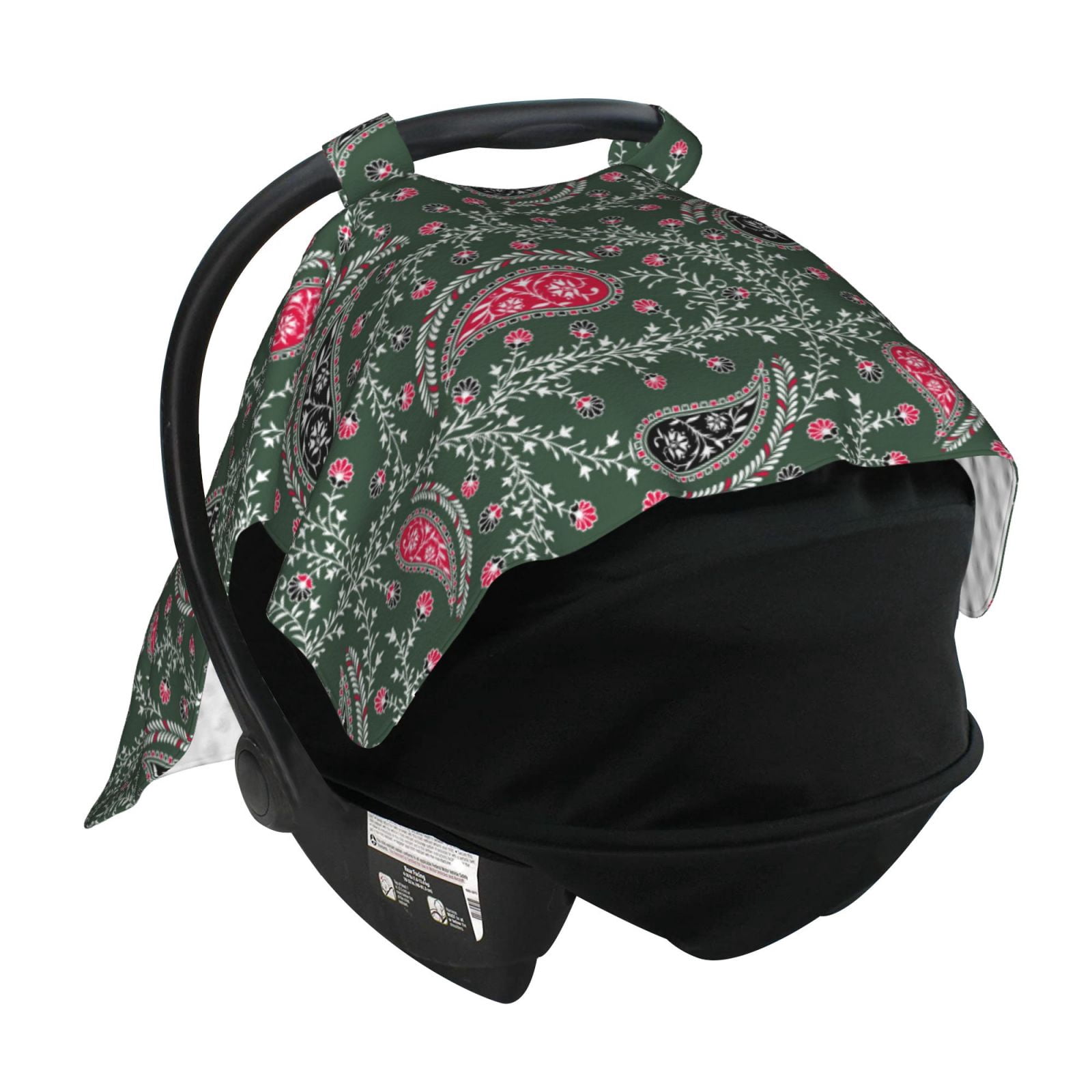 Car Seat Cover Baby - Paisley Pattern No.9091 Breathable Infant Car Seat Cover for Baby Carseat, Lightweight Comfort Baby Essentials Must Haves Newborn Stuff for Girl Boy
