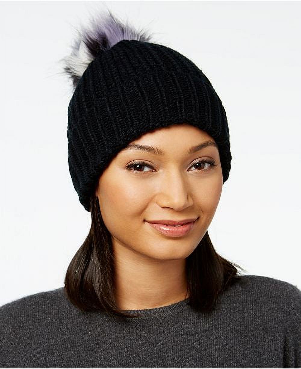 INC INTERNATIONAL CONCEPTS BEANIE AND GLOVES BLACK STUDED POM POM LED Pom Pom Beanie - Black – Roq Innovation main image 4