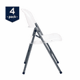 thumbnail image 2 of Mainstays Premium Resin Folding Chair, 4-Pack, White, 2 of 8