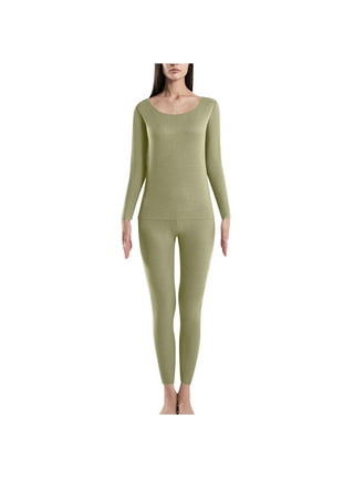 Women's Thermal Underwear Set Soft Cozy Long Johns Winter Warm Base Layer  Top & Bottom Pajama Set for Cold Weather Womens Clothes 