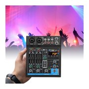 4 Channel Studio USB Interface Mini Mixer Professional Digital Board For Portable Mixing Compatible Function