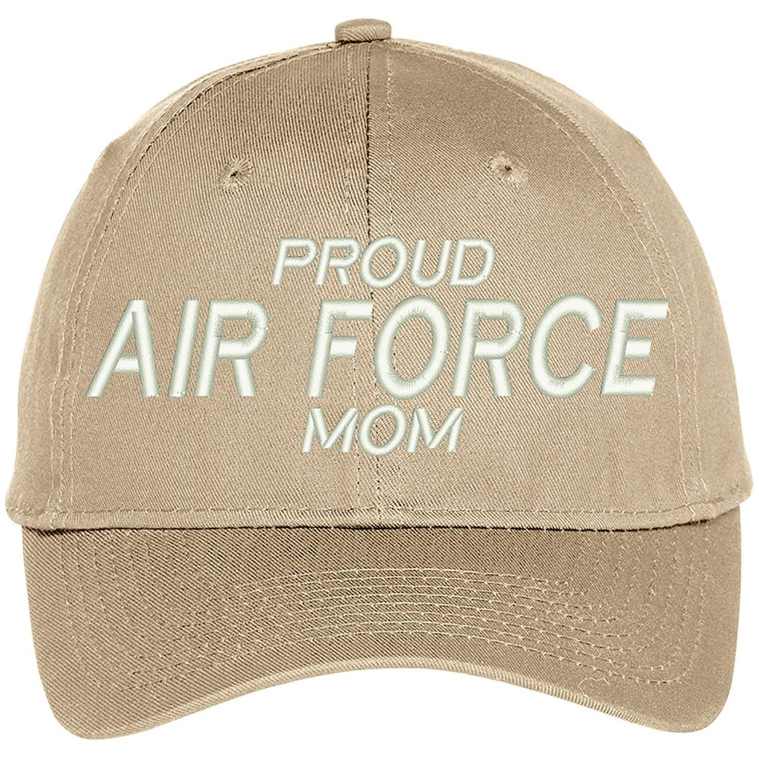 Trendy Apparel Shop Proud Air Force Mom Embroidered Patriotic