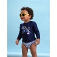 thumbnail image 5 of Gerber Baby & Toddler Girl Rashguard & Swim Bottoms Set with UPF 50+, 2-Piece, (0/3M - 5T), 5 of 11