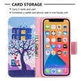 thumbnail image 3 of Allytech Wallet Case for iPhone 14 Pro (6.1 inch 2022), Colorful Painting PU Leather Flip Folio Case with Card Holders Kickstand Shockproof Case for iPhone 14 Pro 2022, Love Tree, 3 of 4